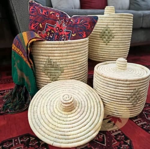سبد لباس حصیری دیارمو  لاندری
